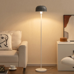 Costway Modern Pole Floor Lamp with Lampshade and Foot Switch - Size: 64 x 33 x 19cm - Grey - Wilko - thumbnail 3