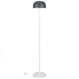 Costway Modern Pole Floor Lamp with Lampshade and Foot Switch - Size: 64 x 33 x 19cm - Grey - Wilko