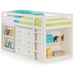 Julian Bowen Roxy Single Stone White Mid Sleeper Workstation - Wilko - thumbnail 3