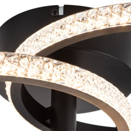 Cosylyte Cowen 3 Ring Matt Black Beaded LED Ceiling Light - Size: 22.5 x 34 x 28cm - Wilko - thumbnail 6
