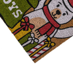 JVL Latex Backed Coir Santa Entrance Doormat 40 x 58cm - Size: 58.0 cm x 40.0 cm x 1.5 cmcm - Multi - Wilko - thumbnail 4