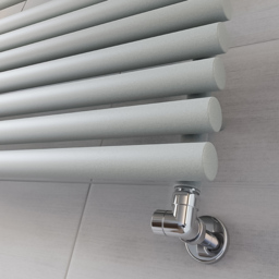 Terma Rolo Towel 2002BTU Salt n Pepper Heated Towel Rail 590 x 900mm - Size: 59 x 90 x 12.7cm - Grey - Wilko - thumbnail 7