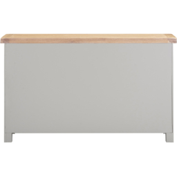 Seconique Windsor 3 Door 3 Drawer Pebble Grey and Oak Sideboard - Size: 82 x 137 x 40cm - Pebble Grey/Oak - Wilko - thumbnail 6