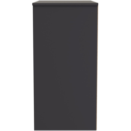 Crowndale Las Vegas 3 Drawer Graphite Deep Chest of Drawers Ready Assembled - Grey - Wilko - thumbnail 5