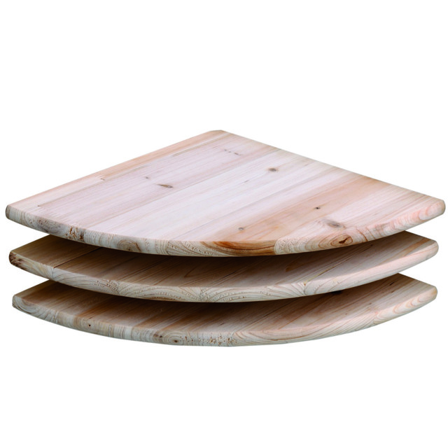 Pine Corner Shelf Kit 3 Pack - Size: 28 x 10 x 29cm - Wilko - image 1
