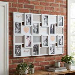 Hendon Grey 24 Aperture Collage Photo Frame - Size: A6 - White - The Port. Co Gallery - Wilko - thumbnail 5