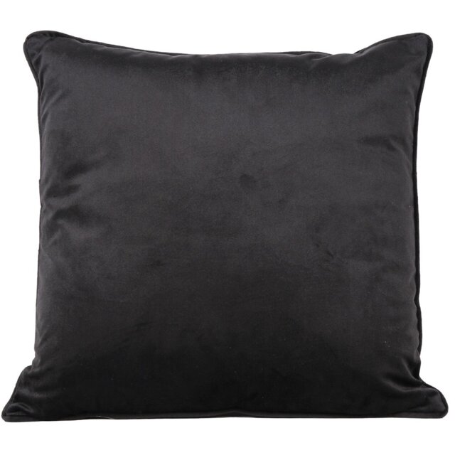 Divante Black Vermont Velvet Cushion 45 x 45cm - Wilko - image 1