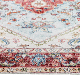Origins My Washable Blue and Red Marrakesh Rug 80 x 150cm - Origins Rugs - Wilko - thumbnail 5