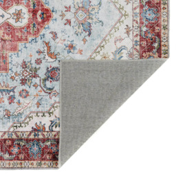 Origins My Washable Blue and Red Marrakesh Rug 80 x 150cm - Origins Rugs - Wilko - thumbnail 4