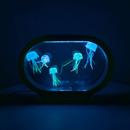 ValueLights Jellyfish Colour Changing Aquarium Table Lamp - Size: 23 x 7.7 x 31cm - Black - Wilko - thumbnail 5