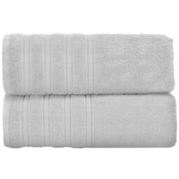 Velosso Hampi Cotton White Bath Sheet Set of 2 - Wilko