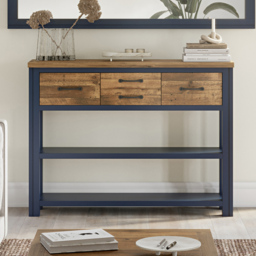 Baumhaus Splash of Blue 4 Drawer 2 Shelf Wooden Blue Low Bookcase - Wilko - thumbnail 7