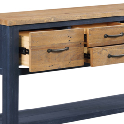 Baumhaus Splash of Blue 4 Drawer 2 Shelf Wooden Blue Low Bookcase - Wilko - thumbnail 5