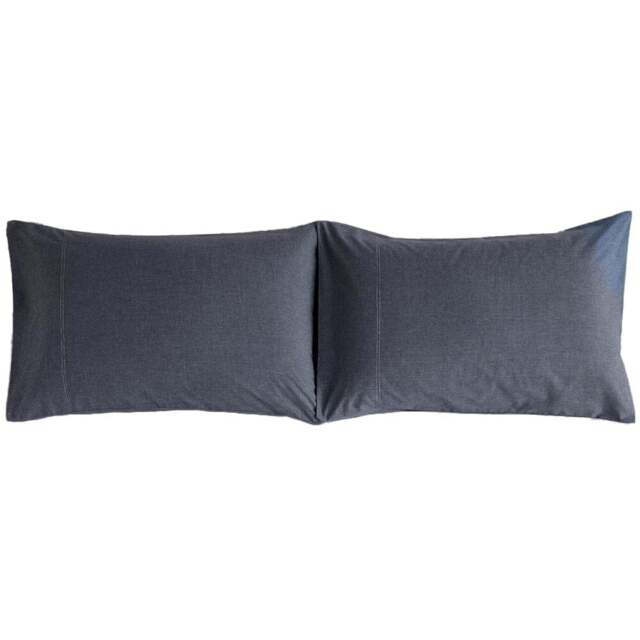 Deyongs Southwick Navy Pillowcase 2 Pack - Size: 50 x 75cm - Blue - Wilko - image 1