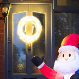 Xmas Haus Christmas Festive White Z Shaped Door Brackets 4 Pack - Size: 1 x 9 x 9cm - silver - Wilko - thumbnail 3