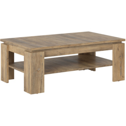 Florence Chestnut and Matera Grey Large Coffee Table - Size: 67 x 110 x 43cm - Brown - Furniture to Go - Wilko - thumbnail 3