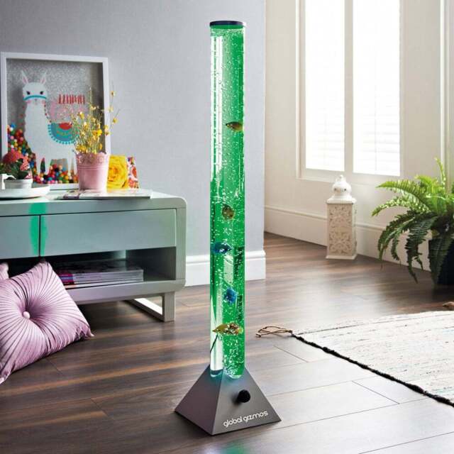 Global Gizmos Fish Water Bubble Lamp 90cm - Size: 90 x 18 x 18cm - Multi - Wilko - image 1