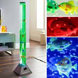 Global Gizmos Fish Water Bubble Lamp 90cm - Size: 90 x 18 x 18cm - Multi - Wilko - thumbnail 6