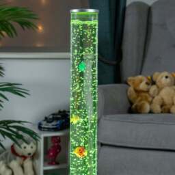 Global Gizmos Fish Water Bubble Lamp 90cm - Size: 90 x 18 x 18cm - Multi - Wilko - thumbnail 5