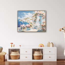 Santorini Paradise Gel Canvas Blue - Wilko - thumbnail 5