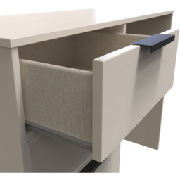 Crowndale Hong Kong 4 Drawer Kashmir Ash Dressing Table - Size: 40 x 97 x 76cm - Cream - Wilko - thumbnail 6