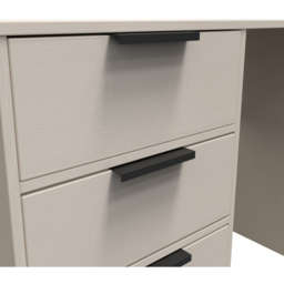 Crowndale Hong Kong 4 Drawer Kashmir Ash Dressing Table - Size: 40 x 97 x 76cm - Cream - Wilko - thumbnail 7