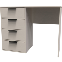 Crowndale Hong Kong 4 Drawer Kashmir Ash Dressing Table - Size: 40 x 97 x 76cm - Cream - Wilko - thumbnail 3