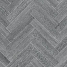 Herringbone Vinyl Flooring Washed Grey - Wilko