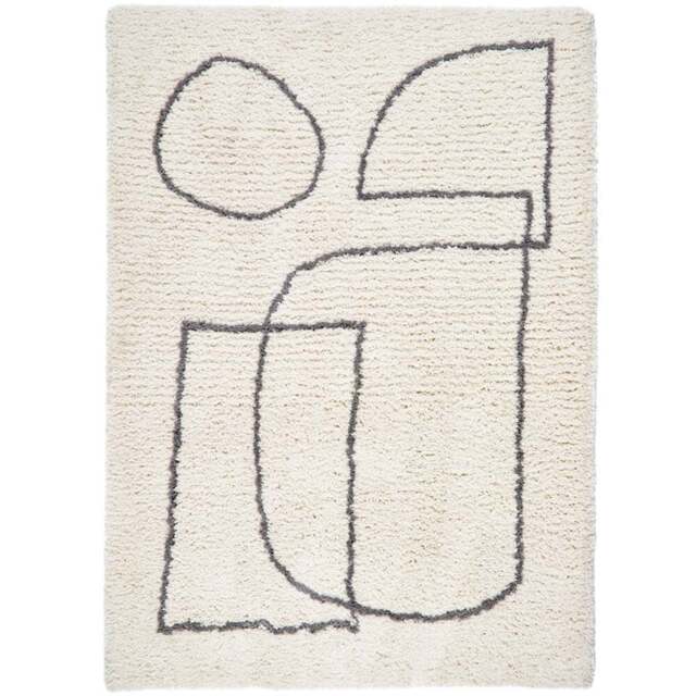 Origins Artisan Picasso White Grey Rug 160 x 230cm - Origins Rugs - Wilko - image 1
