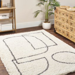 Origins Artisan Picasso White Grey Rug 160 x 230cm - Origins Rugs - Wilko - thumbnail 4