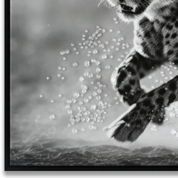 Monochrome Cheetah Framed Print - Black - Wilko - thumbnail 5