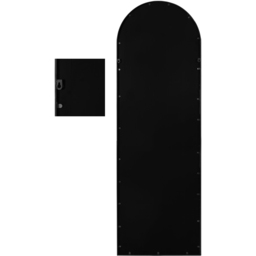 MirrorOutlet The Arcus Black Framed Arched Garden Wall Mirror 180 x 60cm - Size: 180 x 60 x 3cm - Wilko - thumbnail 5