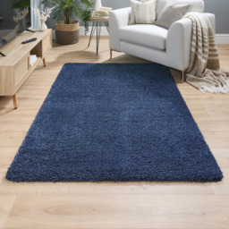 My Rug Midnight Blue Rug 100 x 150cm - Size: 100 x 150 x 2cm - Wilko - thumbnail 3
