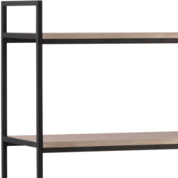 Julian Bowen Tribeca 5 Shelves Sonoma Oak Tall Bookcase - Size: 5 Shelf - Black - Wilko - thumbnail 6
