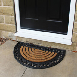 JVL Karina Moon Rubber Doormat 45 x 75cm - Black - JVL Homewares - Wilko - thumbnail 5