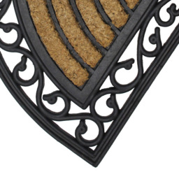 JVL Karina Moon Rubber Doormat 45 x 75cm - Black - JVL Homewares - Wilko - thumbnail 4