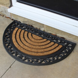JVL Karina Moon Rubber Doormat 45 x 75cm - Black - JVL Homewares - Wilko - thumbnail 3