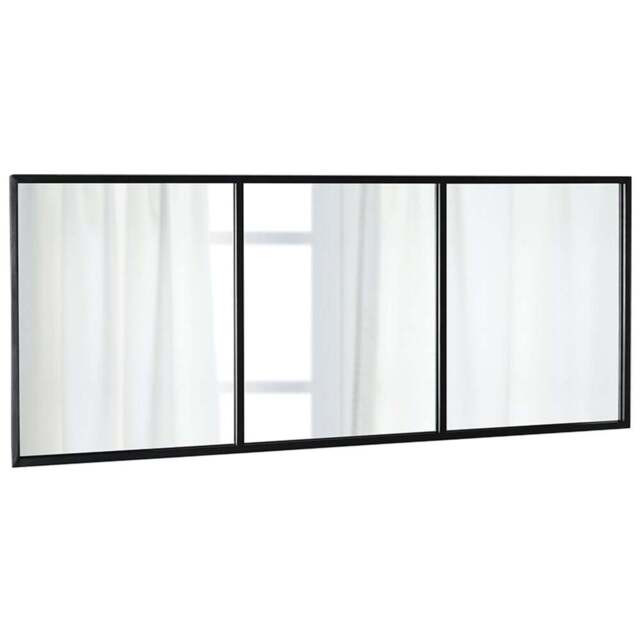 Brooklyn Metal Mirror - Black - Wilko - image 1