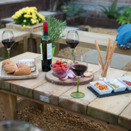 Forest Garden Low-Level Sleeper 1.2m Table - Size: 2 Seater - Brown - Wilko - thumbnail 5