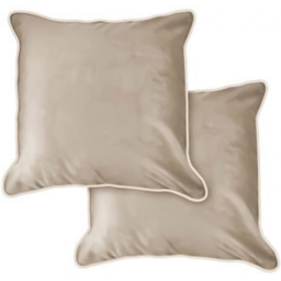 Serene Plush Velvet Taupe Cushion Cover 43 x 43cm - Cream - Wilko