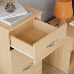 Vida Designs Riano 5 Drawer Pine Narrow Chest of Drawers - Brown - Wilko - thumbnail 5