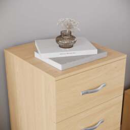 Vida Designs Riano 5 Drawer Pine Narrow Chest of Drawers - Brown - Wilko - thumbnail 4