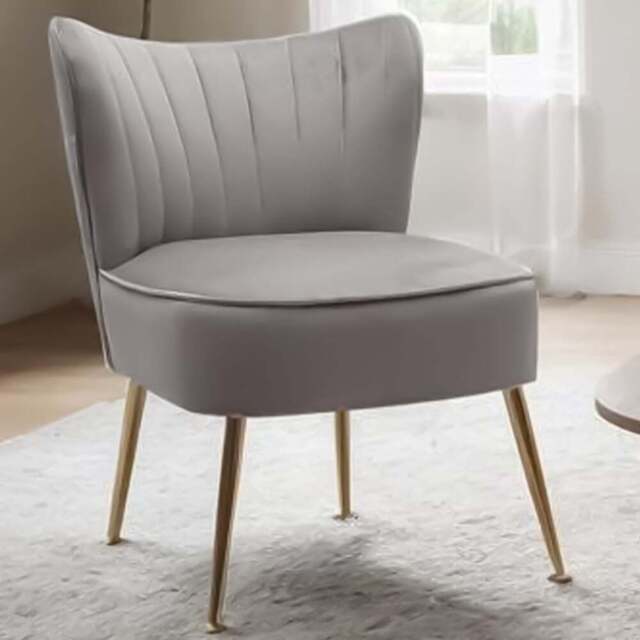 H&O Direct Wing Back Accent Chair - Size: Single - Grey - Wilko - image 1