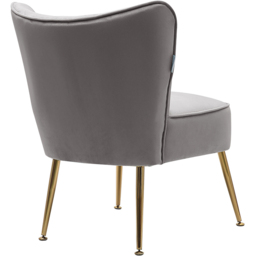 H&O Direct Wing Back Accent Chair - Size: Single - Grey - Wilko - thumbnail 4