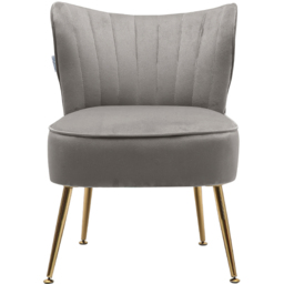 H&O Direct Wing Back Accent Chair - Size: Single - Grey - Wilko - thumbnail 3