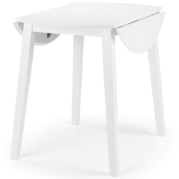 Julian Bowen Coast 4 Seater Round Dropleaf Table White - Wilko - thumbnail 6