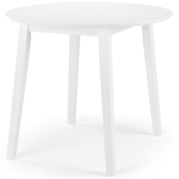 Julian Bowen Coast 4 Seater Round Dropleaf Table White - Wilko - thumbnail 3
