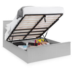Julian Bowen Maine King Dove Grey Ottoman Bed - Wilko - thumbnail 4