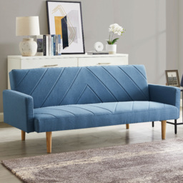 Home Detail Ryan 2 Seater Blue Sofa Bed - Wilko - thumbnail 1