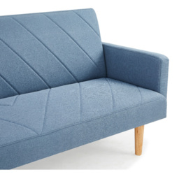 Home Detail Ryan 2 Seater Blue Sofa Bed - Wilko - thumbnail 4